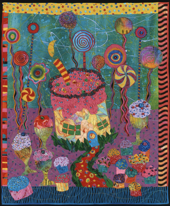 A textile art called the Birthday House