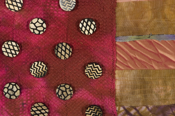 A close up picture of the flag textile design