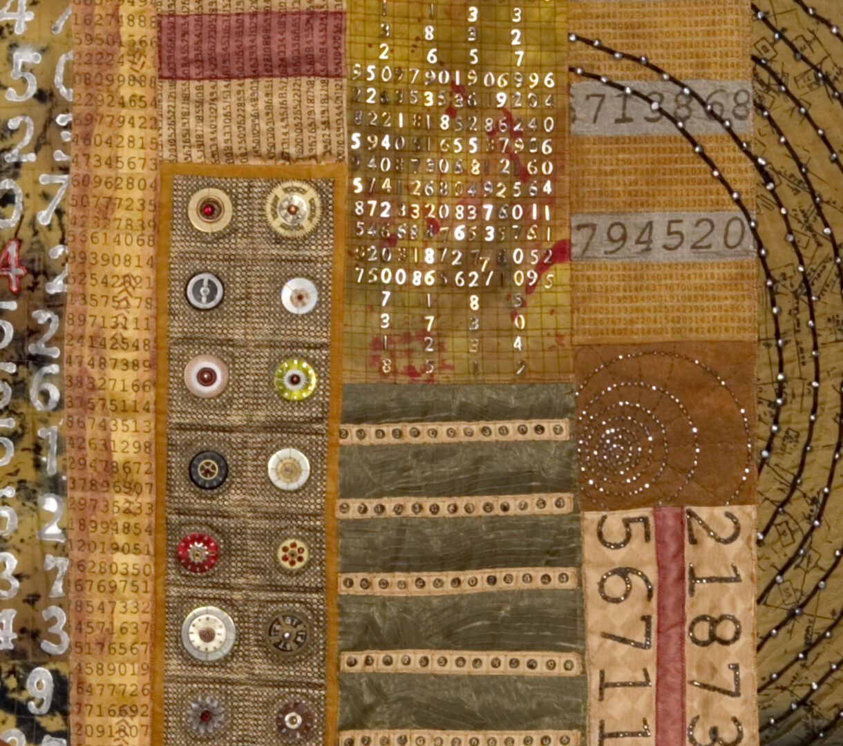 A textile art called the Approximating Pi