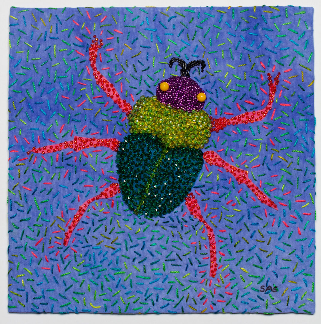 Detailed Beaded Bug 2a Fabric Material
